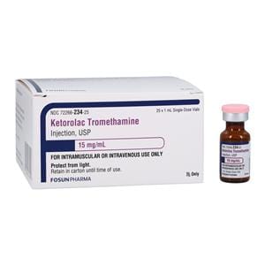 Ketorolac Injection 15mg/mL SDV 1mL 25/Package