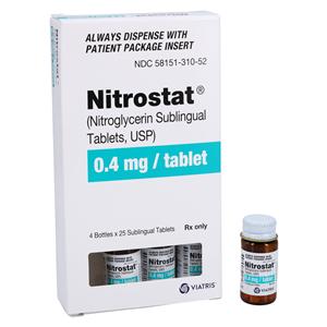 Nitrostat 0.4mg 4x25/Bt