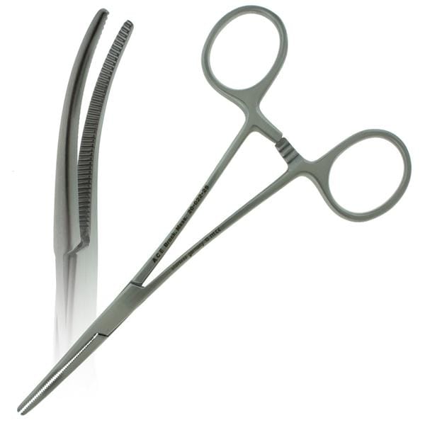 Crile Hemostat 5.5 in Curved Serrated Stainless Steel Ea