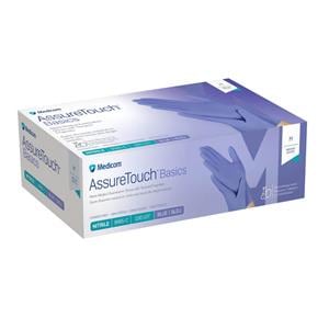 AssureTouch Basics Nitrile Exam Gloves Large Blue Non-Sterile, 10 BX/CA