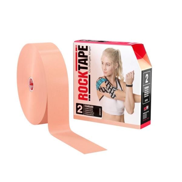 RockTape Kinesiology Tape 97% Cotton/3% Nylon 2"x105' Beige Ea