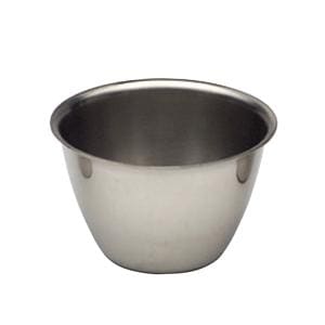 Iodine/Oil Cup Round Stainless Steel Silver 6oz