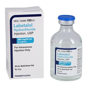 Labetalol HCl Injection 5mg/mL MDV 40mL Ea