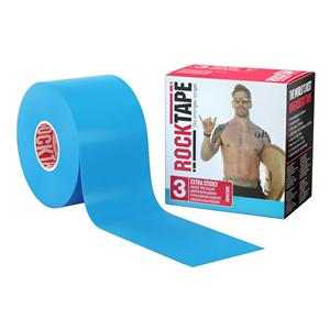 RockTape Kinesiology Tape 97% Cotton/3% Nylon 2"x16.4' Blue Ea