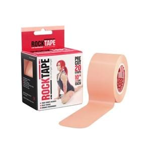 RockTape Kinesiology Strip 97% Cotton/3% Nylon 2x10" Beige 20/Bx