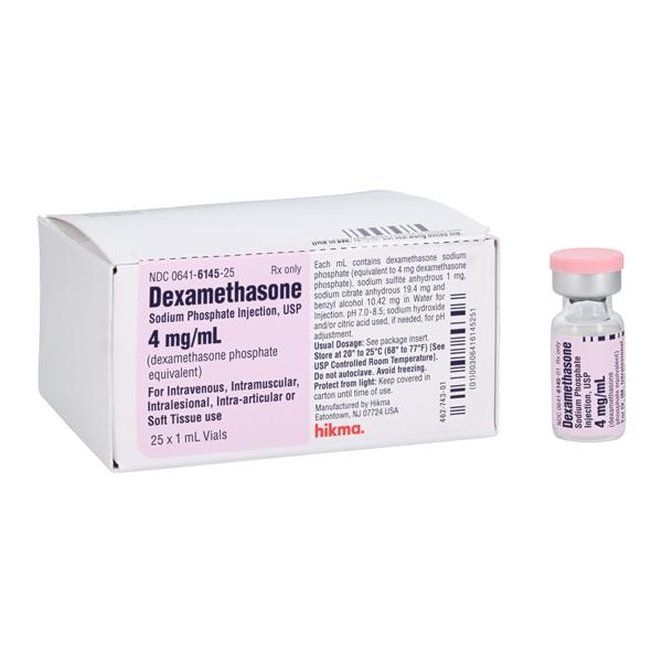 Dexamethasone Sodium Phosphate Injection 4mg/mL SDV 1mL 25/Pk