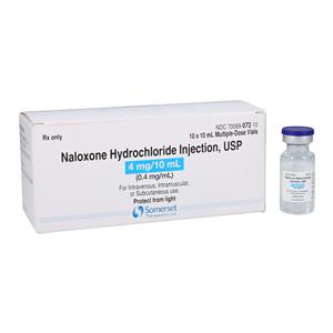 Naloxone HCl Injection 0.4mg/mL MDV 10mL 10/Package