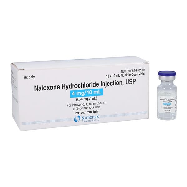 Naloxone HCl Injection 0.4mg/mL MDV 10mL 10/Pk