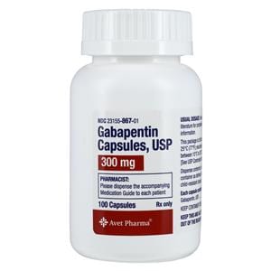 Gabapentin Capsules 300mg Bottle 100/Bt