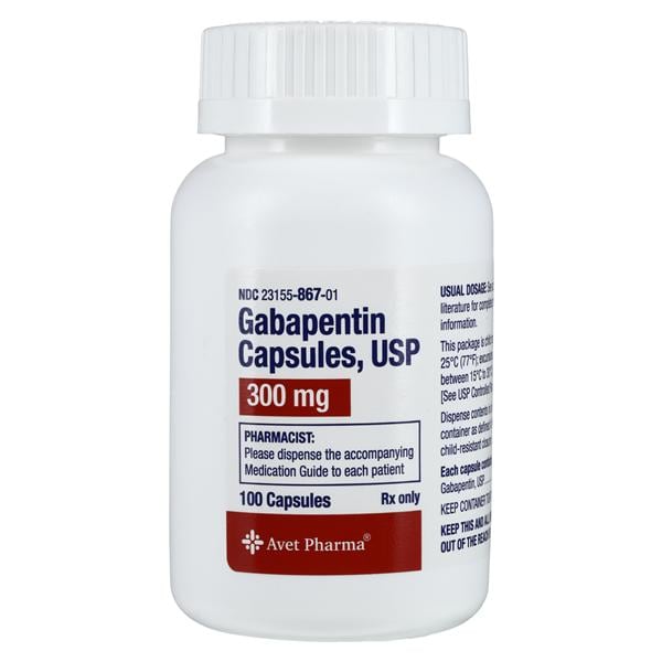 Gabapentin Capsules 300mg Bottle 100/Bt