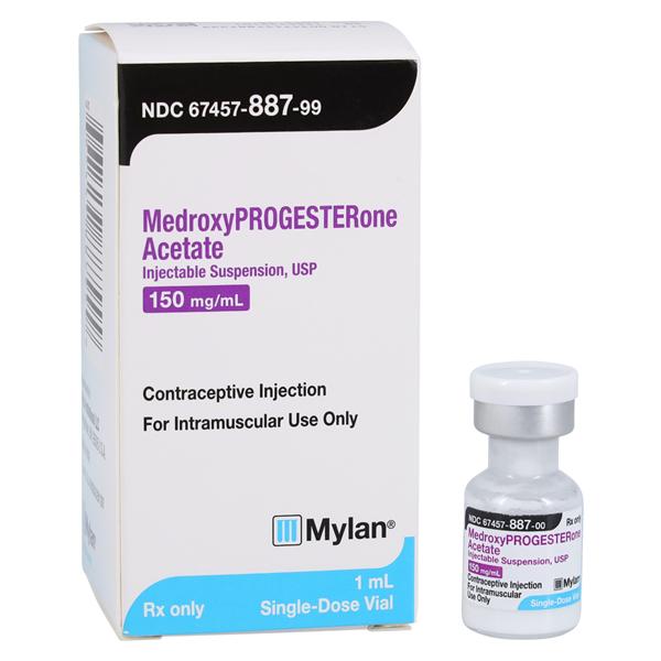 Medroxyprogesterone Acetate Injection 150mg/mL SDV 1mL Ea