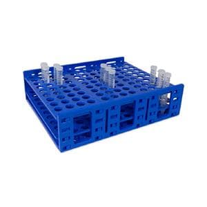 MEGA RACK Tube Rack 18-20mm 120 Wells Blue Ea