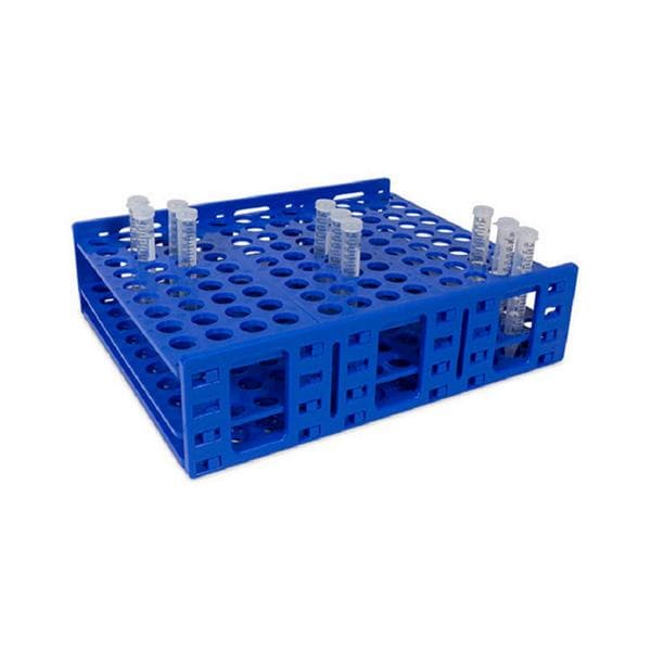 MEGA RACK Tube Rack 18-20mm 120 Wells Blue Ea