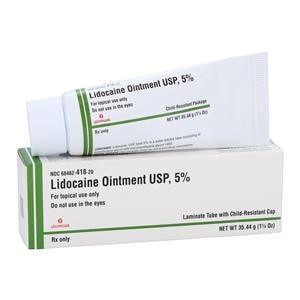 Lidocaine Topical Ointment 5% Tube 35.44gm Each