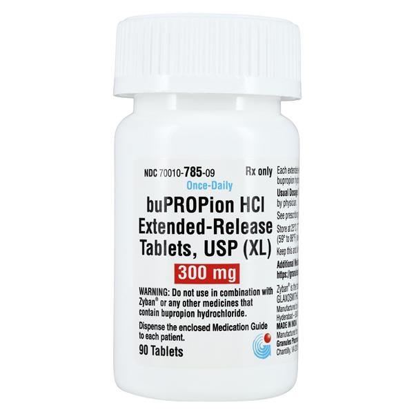 Bupropion HCl ER Extended-Release Tablets 300mg Bottle 90/Bt