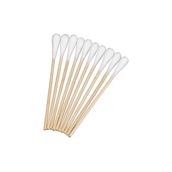 SafeBasics Cotton Tipped Applicator 3 in Wood Shaft Non-Sterile 1000/BX