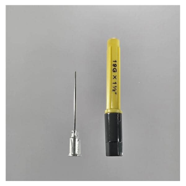 Blunt Needle 19gx1-1/2" Lime Luer Lock Cap & Sheath 25/Bx, 4 BX/CA