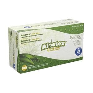 AloeTex Exam Gloves Medium Green Non-Sterile, 10 BX/CA