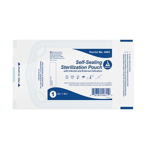 Sterilization Pouch Self Seal 3.5 in x 5.25 in 200/Bx