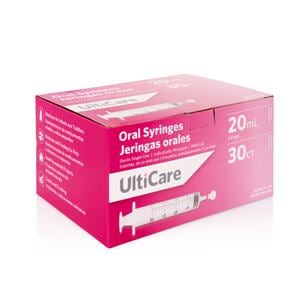 UltiCare Oral Medication Syringe Polypropylene Plastic Clear