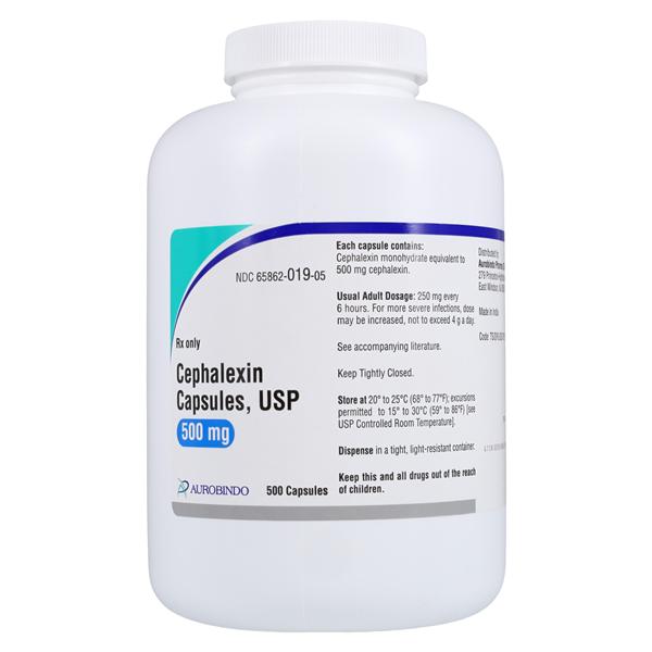 Cephalexin Capsules 500mg Bottle 500/Bottle 500/Bt