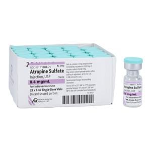 Atropine Sulfate Injection 0.4mg/mL SDV 1mL 25/Package