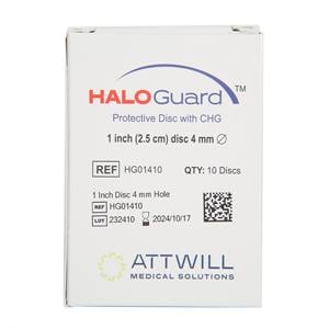 HALOGuard Foam IV Dressing 1" Sterile Disc Adhesive Highly Absorbent