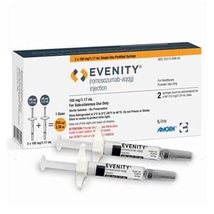 Evenity Injection 105mg Prefilled Syringe 1.17mL 2/Package