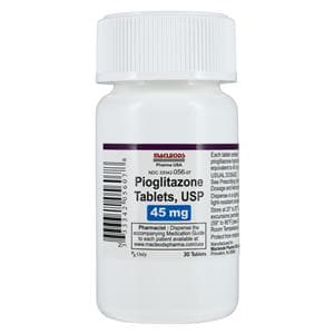 Pioglitazone HCl Tablets 45mg Bottle 30/Bt