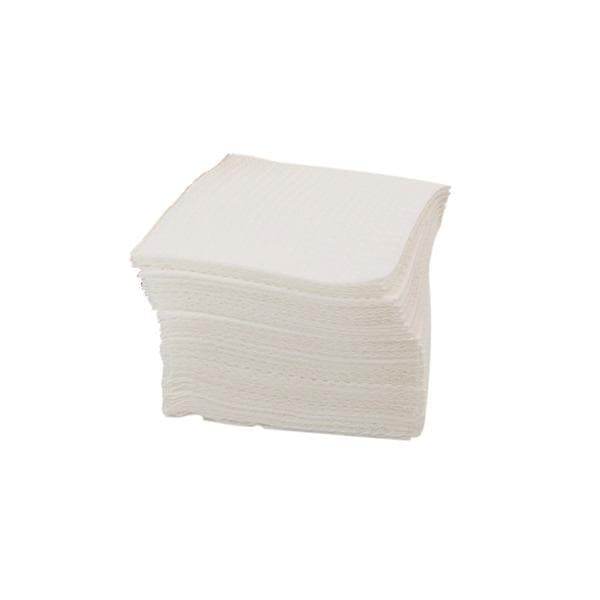 Patient Bib 2-Ply Poly 13.5x18" White Disposable 500/Ca