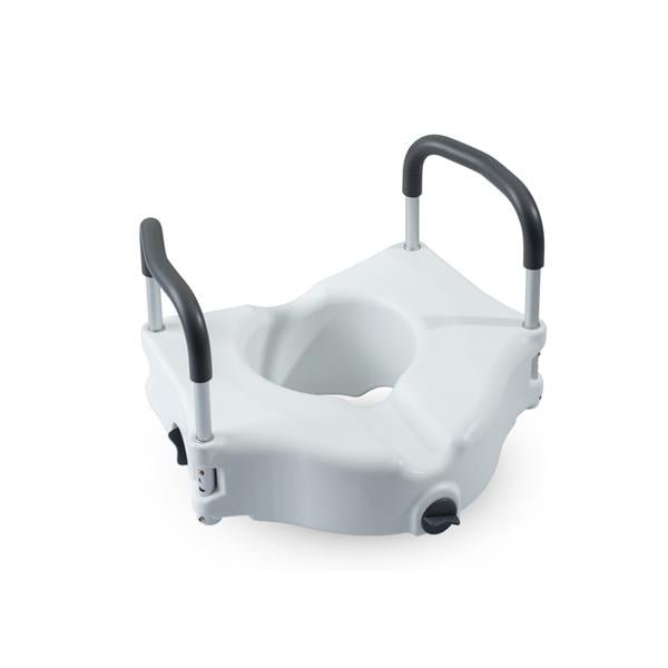 MedaCure Raised Toilet Seat 350lb Capacity Locking