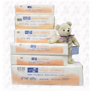 ADI Medical Gauze Non-Woven Sponge 4x4" 8-Ply Non-Sterile Square