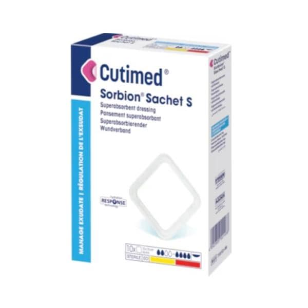 Cutimed Sorbion Sachet S Cellulose/Gel Forming Polymer Dressing 6x6" Spr Abs