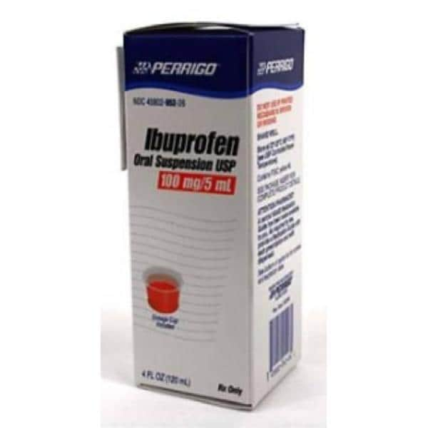 Ibuprofen Oral Suspension 100mg/5mL Berry Bottle 120ml Each