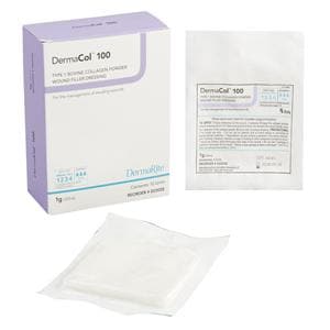 DermaCol 100 Collagen Powder Wound Filler Dressing Sterile 1 gram Hi Absrbncy LF