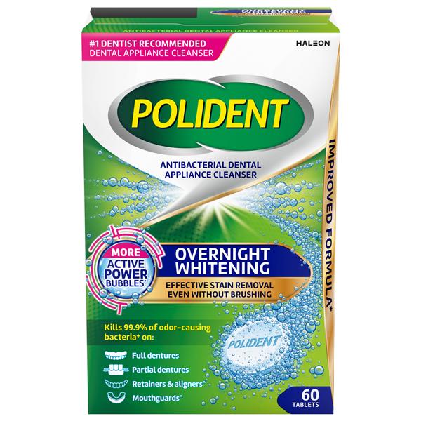 Polident Denture Cleanser Tablets 60/Bx