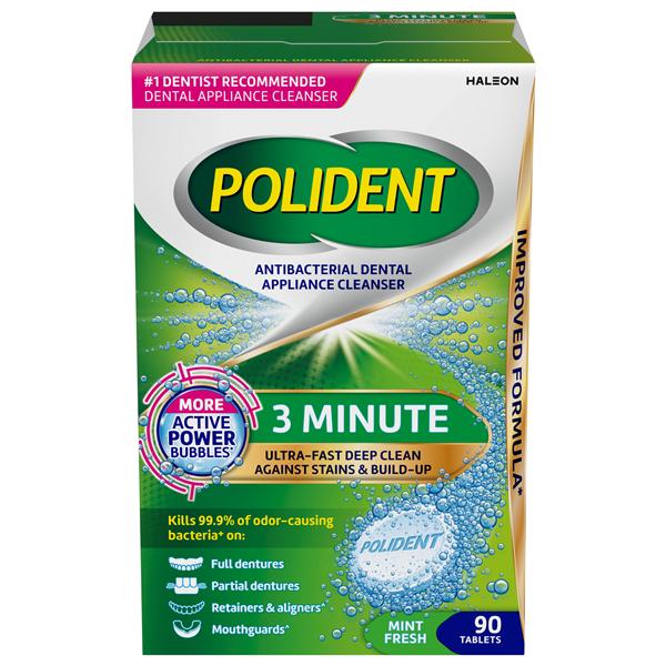 Polident Denture Cleanser 60/Bx, 12 BX/CA