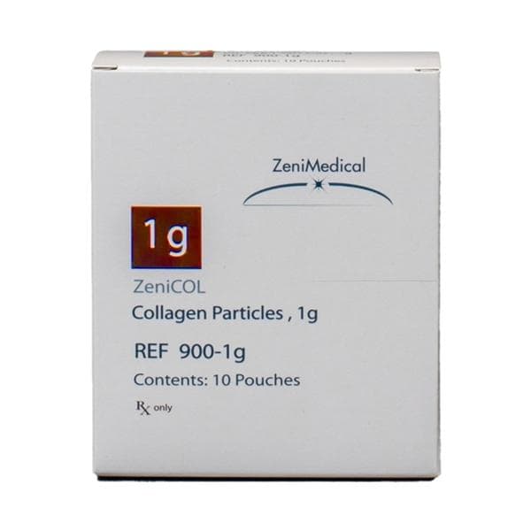 ZeniCOL Collagen Wound Particles Sterile Non-Adherent 1 gram Highly Absorbent