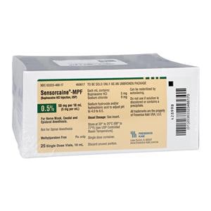 Sensorcaine MPF Injection 0.5% Preservative Free SDV 10mL 25/Pk