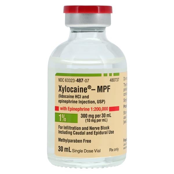 Xylocaine MPF w/Epinephrine Injection 1% 1:200,000 Preservative F...