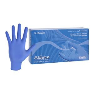 Alasta Soft Fit Nitrile Exam Gloves X-Small Blue Non-Sterile, 10 BX/CA