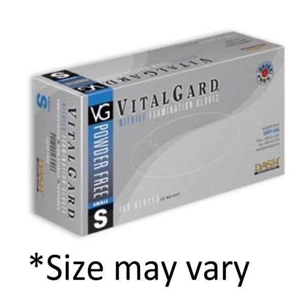 VitalGard Nitrile Exam Gloves XX Large Blue Non-Sterile