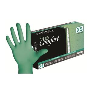 True Comfort Chloroprene Exam Gloves X-Small Green Non-Sterile, 10 BX/CA