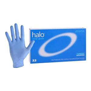 Halo Nitrile Exam Gloves X-Small Dark Blue Non-Sterile, 10 BX/CA