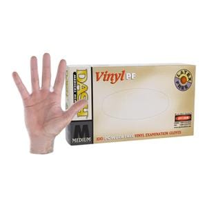 Dash Vinyl Vinyl Exam Gloves Medium Clear Non-Sterile, 10 BX/CA