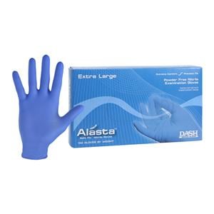 Alasta Soft Fit Nitrile Exam Gloves X-Large Blue Non-Sterile, 10 BX/CA