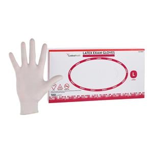 Positive Touch Latex Exam Gloves Large White Non-Sterile, 10 BX/CA