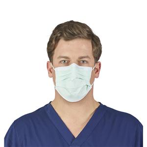 Tecnol Procedure Mask ASTM Level 1 Green Adult 50/Bx