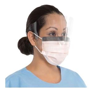 FluidShield Procedure Mask / Shield Combination ASTM Level 3 Anti-Fog Orng 25/Bx, 4 BX/CA