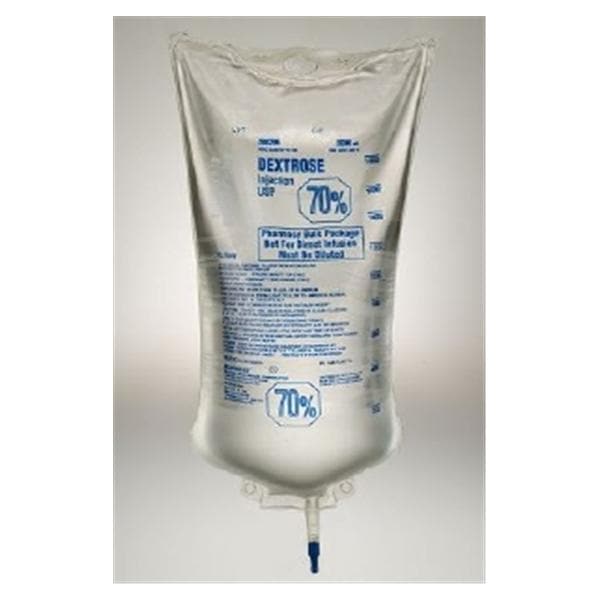 Injection Solution Dextrose 70% 2000mL Viaflex Plastic Container...